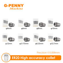 G-penny ER20-Juego de mandril de resorte, alta precisión, 0.008mm, para CNC, herramienta de torno, motor de husillo, 1 ud. 2024 - compra barato