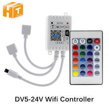Wifi Controller LED RGB Controller DC12V Mini 24 Key IR Remote Controller For 2835 5050 RGB LED Strip Lights 2024 - buy cheap