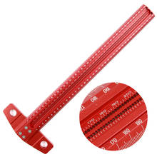 High-precision T-type Hole Ruler Woodworking Scriber Marking Gauge Aluminum Alloy Crossed Hole Scribing Ruler Measuring Tools 2024 - buy cheap