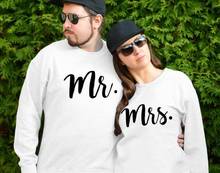 Mr and Mrs Outfit Newlywed Gift Couple's Clothing Mr and Mrs Sweatshirt Couples Sweatshirts Hubby and Wifey Sweatshirt 2024 - buy cheap