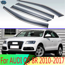 Para AUDI Q5 8R 2010 2011 2012 2013 2014 2015 2016 2017 Plástico Exterior Janela Visor Ventilação Shades Sun Chuva deflector guarda 4pcs 2024 - compre barato