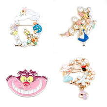 Alice-broche esmaltado para mujer y niño, alfileres, broches, mochilas, bolsos, insignia, Pin de solapa para ropa, regalo de joyería 2024 - compra barato