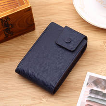 New Men women smart wallet Credit Bank card holder fashion purse Aluminum alloy Business Casual Mini wallet Brand Leather Purse 2024 - buy cheap