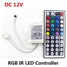 Светодиодный ИК-контроллер RGB 12 В постоянного тока 6A 72 Вт с 44 клавишами, светодиодный дистанционный Диммер для светодиодной ленты RGB SMD 2835 3528 5050 3014 5630 2024 - купить недорого