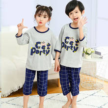 Kids Summer Pajamas Children Half Sleeve Sleepwear Baby Pajama Sets Boys Girls Animal Pyjamas Pijamas Cotton Nightwear Clothes 2024 - buy cheap