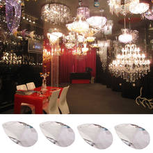 Transparent Clear Crystal Water Drop Chandelier Pendant Multi Faceted Beads For Wedding Party Ceiling Chandelier Lamp Decor 2024 - compra barato