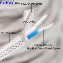 Preffair Hi-End 99.998% Silver Plated HIFI AMP CD Player VCD DVD Audio OFC Pure Copper RCA XLR Signal Cable 2024 - buy cheap