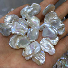 Cuentas de perlas naturales de agua dulce, cuentas sueltas en forma de pétalo de alta calidad para la fabricación de joyas DIY, collar, pendientes, pulsera, accesorios 2024 - compra barato