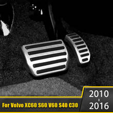Cubierta de pedal de coche, cubierta de pedal de freno de acelerador, almohadillas de acero, reacondicionamiento Interior para VOLVO XC60, S60, V60, S40, C30, 2010, 2011, 2012, 2013-2016 2024 - compra barato