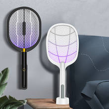 Lámpara LED antimosquitos 3 en 1, matamoscas eléctrico de 3000V, recargable por USB, trampa antimosquitos 2024 - compra barato