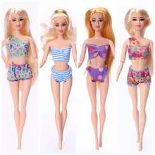 Sexy Beach Bikini For Barbie Dolls Clothes Colorful Swimwear Swimsuit For Barbie Dollhouse 1/6 BJD Dolls Accessories Kids Toys 2024 - buy cheap