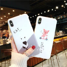 Cute Cat Pig Phone Case Fit for IPhone 11 Pro Max 6s 6Plus 7 8 Plus X XR XS MAX Back Cover 2024 - buy cheap