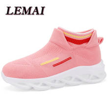 LEMAI New Fashion Kids Shoes Casual Children Socks Sneakers Boys Girls Knit Sports Sneakers Summer Tenis Infantil Child Shoes 2024 - buy cheap