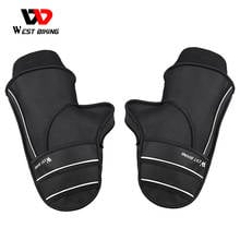 WEST BIKING-guantes cálidos de invierno para manillar de bicicleta, resistentes al viento, al aire libre para montar en bicicleta eléctrica y motocicleta 2024 - compra barato