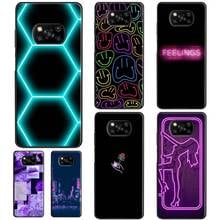 Neon Aesthetic For POCO X3 Pro M3 F1 F2 F3 Case For Xiaomi Mi Note 10 Lite 9 9T 11T Pro Mi 11 Ultra Cover 2024 - buy cheap