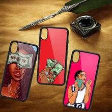 Афро для девочек черные женские художественный чехол для телефона и ПК для iPhone 11 12 pro XS MAX 8, 7, 6, 6S Plus, X, 5S SE 2020 XR 2024 - купить недорого