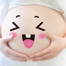 Cartoon Belly Wall Stickers DIY Pregnant Woman Wall Decals for Kids Rooms Baby Bedroom Decoration 2024 - buy cheap