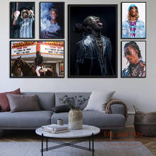 Young Thug Hip Hop Rap Music Singer Rapper Star Art Painting Vintage Canvas Poster Wall Home Decor 2024 - buy cheap