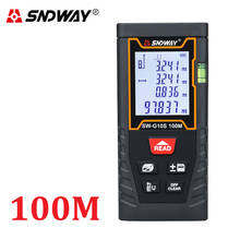 SNDWAY-Medidor láser Digital de distancia, telémetro de 40M, 60M, 80M, 100M, 120M, Trena, cinta de ruleta, herramientas de medición 2024 - compra barato