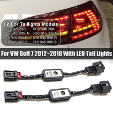 Módulo adicional de luz trasera LED para coche, arnés de Cable, señal de giro dinámica, luz trasera izquierda y derecha para Golf 7 2012 ~ 2018 2024 - compra barato