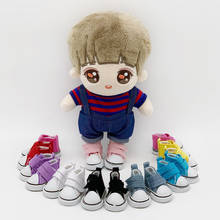 BJD Doll Shoes 5cm Mini Canvas Fashion Shoes Red Blue Jeans White Black Shoes for Russian DIY Handmade Doll Accessories 2024 - buy cheap