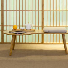 Mesa de centro pequeña minimalista moderna, mueble de bambú, taburete multifuncional para balcón, Tatami japonés, mesa pequeña 2024 - compra barato