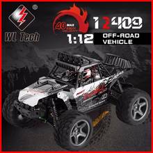 WLtoys-coche de carreras todoterreno de alta velocidad, camión de escalada Bigfoot con luz LED, juguete al aire libre, 12409, 1/12, 4WD, 2,4G 2024 - compra barato