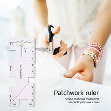 Acrylic Patchwork Thickness Ruler Measuring Gauge Clothes Sewing Measuring Tool Home Tailors Crafts DIY Sewing Tool 2024 - buy cheap