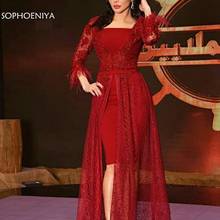 New Arrival Sequined Lace evening dresses Long sleeve Evening gown 2022 Vestido elegante robe longue Party dress 2024 - buy cheap