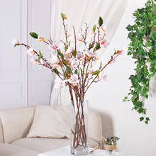 90cm Silk Magnolia Artificial Flowers Long Stem Plastic Orchid Flower Branch Vase Pot Arrangement Home Table Party Wedding Decor 2024 - buy cheap