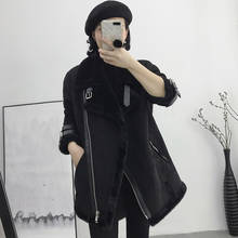 Automotive Woman Faux Fur Coat and Jacket Winter Casual England Old Fashion Faux Fur Leather Jacket Coat Female Streetwear A901 2024 - buy cheap
