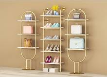 Clothing store shoe rack display shelf bag rack wall multi layer creative shelf store shelf 2024 - buy cheap