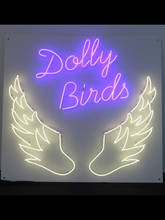 Neon Sign For Dolly Birds wings handcraft Glass Tubes beauty salon Commercial Lamp resterant business display Iconic super light 2024 - buy cheap