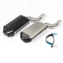 Exhaust Set for Kawasaki ZX6R ZX636 Ninja 2004-2008 Motorcycle Exhaust Pipe Middle Pipe Slip On 51mm Escape No DB Killer 310mm 2024 - buy cheap