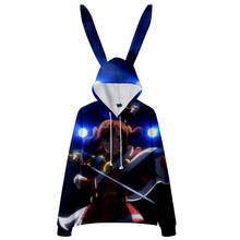 Kawaii 3D Anime Revue starlight Hoodie Casual Hooded Loose Bunny Sweatshirt Streetwear Cute Stylish Women Crop Top Pullovers 2024 - buy cheap