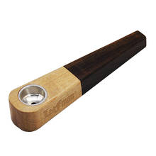 LEAFMAN-pipa de tabaco de madera Natural con punta de filtro de carbón, pipa hecha a mano, accesorios para fumar, 3 uds. 2024 - compra barato
