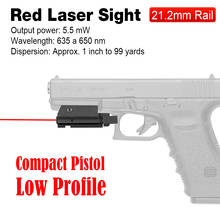 PPT Red Laser Sight Pistol Red Laser Sight  21.2mm Mounting Red Laser Pointer for G17 1911 M92 air gun Accessories  OS20-0015 2024 - buy cheap