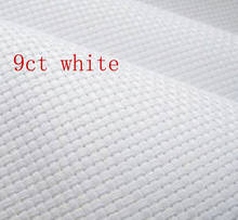 9th oneroom frete grátis alta qualidade tecido de ponto cruz de pano., branco/branco/preto com 9 contagens (9 ct) 100x50cm. 2024 - compre barato