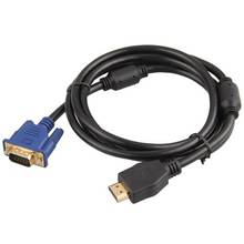 Adaptador de Cable convertidor Placa dorada HDMI a VGA 15pin macho 1,65 m 2024 - compra barato