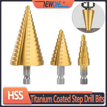 HSS/M35 Contains Cobalt Multiple Hole Step Drill Bit Spiral groove Power Tools hex shank steps metal Drill for Electric Drill 2024 - buy cheap