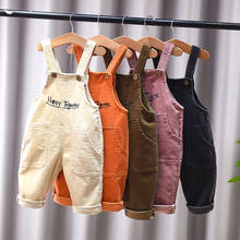 Ienens-macacão jeans casual para crianças, meninos e meninas, macacão infantil, 1-3 anos 2024 - compre barato
