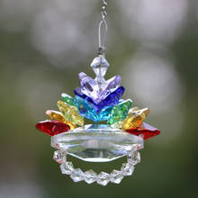 Colgante de cristal con forma de prisma para mujer, collar atrapamoscas de girasol con cristales de chacras, decoración de creador de lluvia, 1 unidad 2024 - compra barato