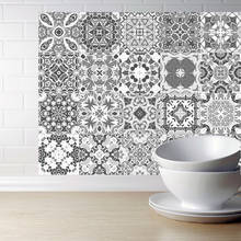 Retro cinza do vintage telhas adesivos banheiro cozinha lavável impermeável pvc adesivos de parede arte decalques de parede 20x100cm 2024 - compre barato
