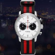 Relógio masculino de luxo com cronógrafo, mecânico, de safira, original, empresarial 2024 - compre barato