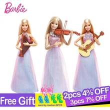 Muñecas Barbie originales, violín, Bjd, Juguetes para niñas, Juguetes para artistas de Barbie, accesorios para muñecas 2024 - compra barato