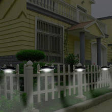 LED Solar Lamp 9 LED Solar Garden Light Outdoor Waterproof Sunlight For Country House Powered Fence Waves/ Lawn/Street Light 2024 - купить недорого