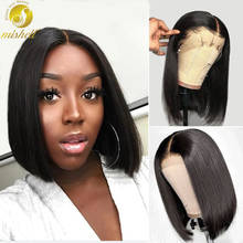 Straight 13X4 Bob Lace Frontal Human Hair Wigs 4x4 Brazilian Hair Bob PrePlucked For Women High Density Hair Lace Wig 2024 - buy cheap