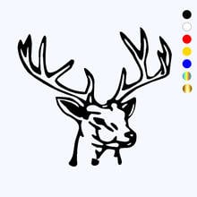 CK20895# Various Sizes/Colors Deer Head Antler Horn Buck Truck Country Vinyl Decal Car Sticker Waterproof Auto Decors 2024 - buy cheap