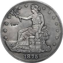 1875-CC торговли долларовая Монета КОПИЯ 2024 - купить недорого