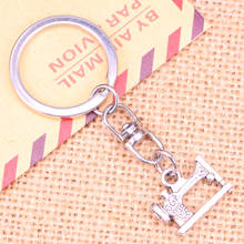 New Fashion Keychain 20x15mm vintage treadle sewing machine Pendants DIY Men Jewelry Car Key Chain Ring Holder Souvenir For Gift 2024 - buy cheap